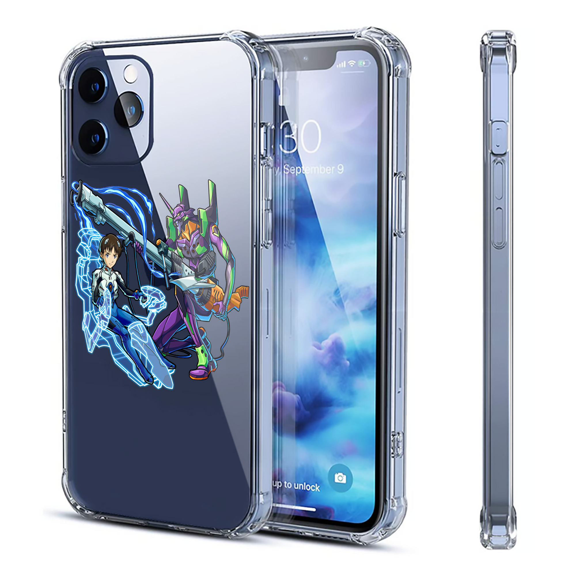 （画像用） EVA 新世紀エヴァンゲリオン 【iPhone 12シリーズ対応】透明スマホケース（クリアソフトケース）